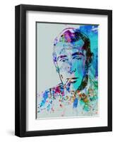 Legendary Humphrey Bogart Watercolor-Olivia Morgan-Framed Art Print