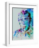 Legendary Humphrey Bogart Watercolor-Olivia Morgan-Framed Art Print