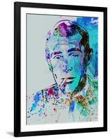 Legendary Humphrey Bogart Watercolor-Olivia Morgan-Framed Art Print