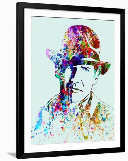 Legendary Indiana Jones Watercolor-Olivia Morgan-Framed Art Print