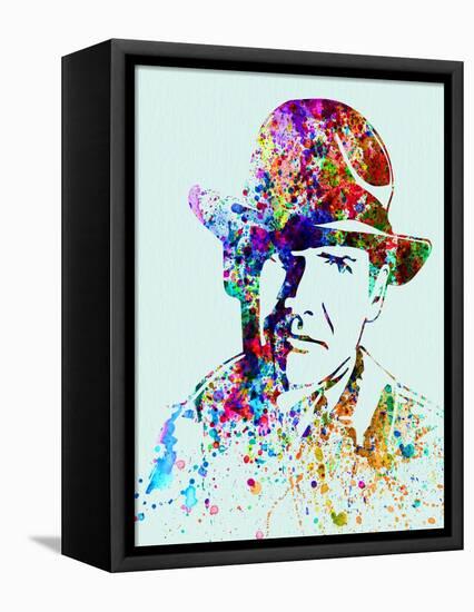 Legendary Indiana Jones Watercolor-Olivia Morgan-Framed Stretched Canvas