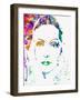 Legendary Ingrid Bergman Watercolor-Olivia Morgan-Framed Art Print