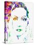 Legendary Ingrid Bergman Watercolor-Olivia Morgan-Stretched Canvas