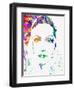 Legendary Ingrid Bergman Watercolor-Olivia Morgan-Framed Art Print