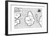 Legendary Island of Atlantis-Athanasius Kircher-Framed Giclee Print