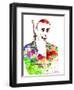 Legendary James Bond Watercolor-Olivia Morgan-Framed Art Print