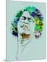 Legendary James Brown Watercolor-Olivia Morgan-Mounted Art Print