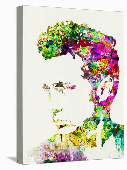 Legendary James Dean Watercolor-Olivia Morgan-Stretched Canvas