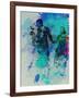 Legendary James Steward Watercolor-Olivia Morgan-Framed Art Print