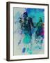 Legendary James Steward Watercolor-Olivia Morgan-Framed Art Print