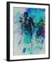 Legendary James Steward Watercolor-Olivia Morgan-Framed Art Print