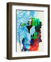 Legendary Janis Joplin Watercolor-Olivia Morgan-Framed Art Print