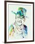 Legendary John Wayne Watercolor-Olivia Morgan-Framed Art Print