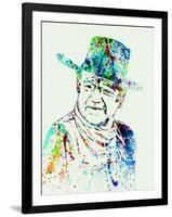 Legendary John Wayne Watercolor-Olivia Morgan-Framed Art Print