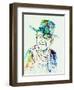 Legendary John Wayne Watercolor-Olivia Morgan-Framed Art Print