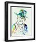 Legendary John Wayne Watercolor-Olivia Morgan-Framed Art Print