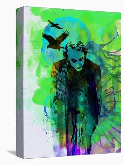 Legendary Joker Watercolor-Olivia Morgan-Stretched Canvas