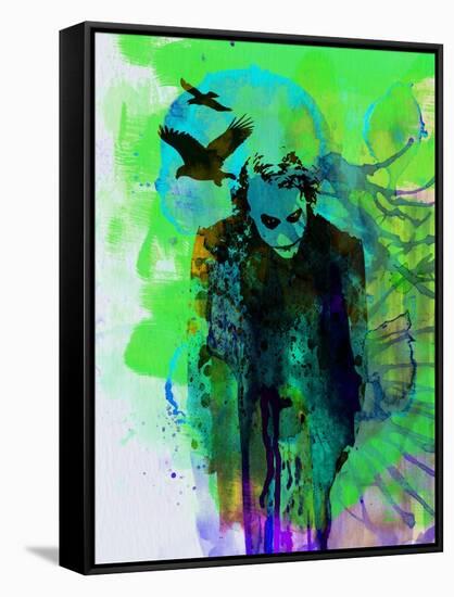 Legendary Joker Watercolor-Olivia Morgan-Framed Stretched Canvas