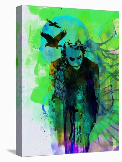 Legendary Joker Watercolor-Olivia Morgan-Stretched Canvas