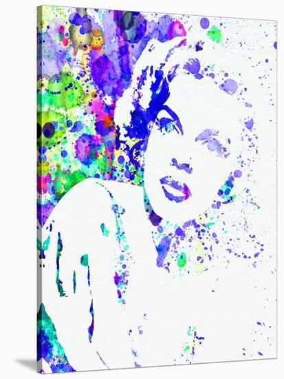 Legendary Judy Garland Watercolor I-Olivia Morgan-Stretched Canvas