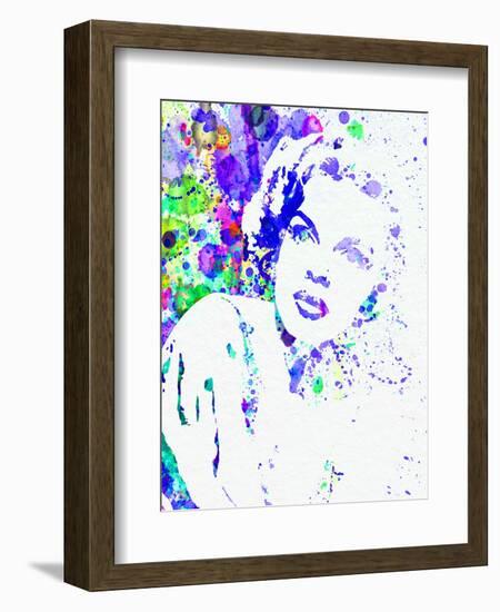 Legendary Judy Garland Watercolor I-Olivia Morgan-Framed Art Print