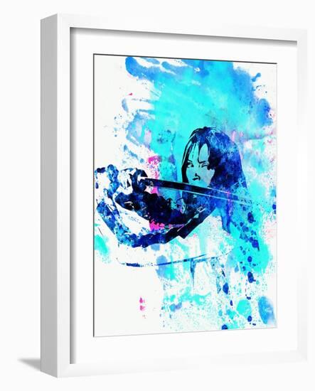 Legendary Kill Bill Watercolor-Olivia Morgan-Framed Art Print