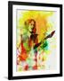 Legendary Kirk Hammett Watercolor-Olivia Morgan-Framed Art Print