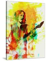 Legendary Kirk Hammett Watercolor-Olivia Morgan-Stretched Canvas