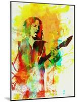 Legendary Kirk Hammett Watercolor-Olivia Morgan-Mounted Art Print