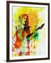 Legendary Kirk Hammett Watercolor-Olivia Morgan-Framed Art Print