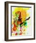 Legendary Kirk Hammett Watercolor-Olivia Morgan-Framed Art Print