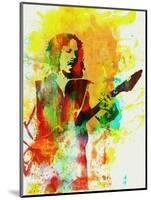 Legendary Kirk Hammett Watercolor-Olivia Morgan-Mounted Art Print