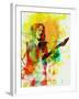 Legendary Kirk Hammett Watercolor-Olivia Morgan-Framed Art Print