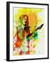 Legendary Kirk Hammett Watercolor-Olivia Morgan-Framed Art Print