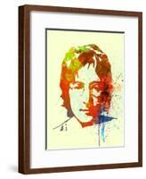 Legendary Lennon Watercolor II-Olivia Morgan-Framed Art Print