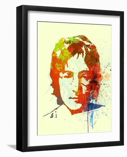 Legendary Lennon Watercolor II-Olivia Morgan-Framed Art Print