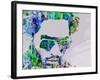 Legendary Lenny Watercolor II-Olivia Morgan-Framed Art Print