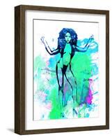 Legendary Lil Kim Watercolor-Olivia Morgan-Framed Art Print