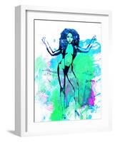 Legendary Lil Kim Watercolor-Olivia Morgan-Framed Art Print