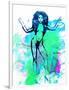 Legendary Lil Kim Watercolor-Olivia Morgan-Framed Art Print