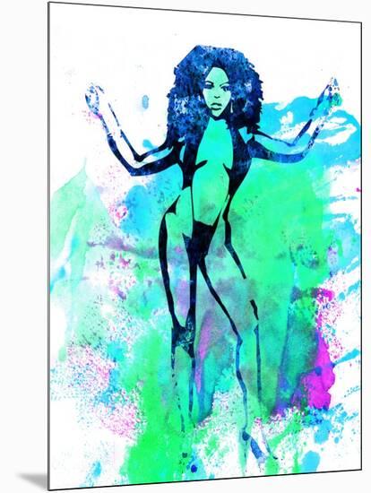 Legendary Lil Kim Watercolor-Olivia Morgan-Mounted Art Print