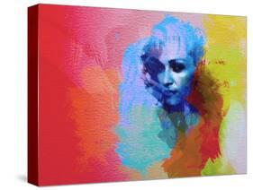 Legendary  Madona Watercolor-Olivia Morgan-Stretched Canvas