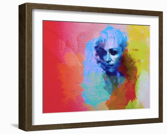 Legendary  Madona Watercolor-Olivia Morgan-Framed Art Print