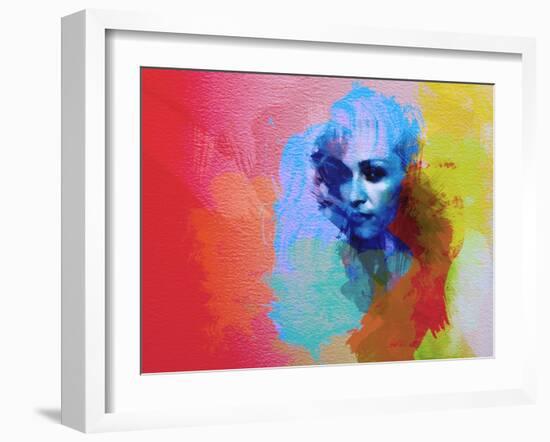 Legendary  Madona Watercolor-Olivia Morgan-Framed Art Print