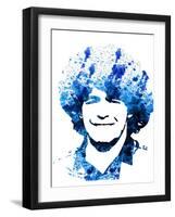 Legendary Maradona Watercolor-Olivia Morgan-Framed Art Print