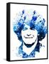 Legendary Maradona Watercolor-Olivia Morgan-Framed Stretched Canvas