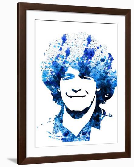 Legendary Maradona Watercolor-Olivia Morgan-Framed Art Print