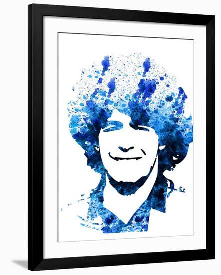 Legendary Maradona Watercolor-Olivia Morgan-Framed Art Print