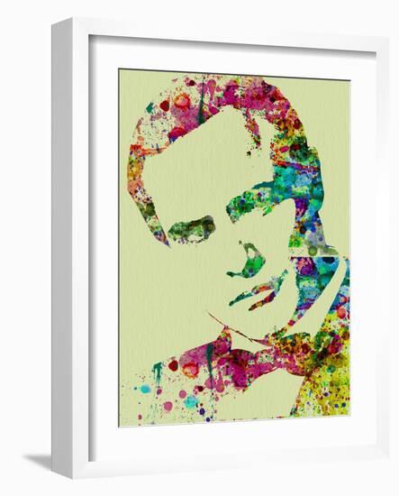 Legendary Marlon Brando Watercolor-Olivia Morgan-Framed Art Print