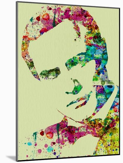 Legendary Marlon Brando Watercolor-Olivia Morgan-Mounted Art Print